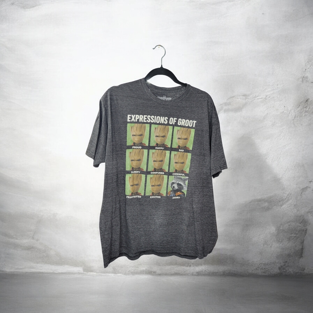 Gray Expressions of Groot T-Shirt